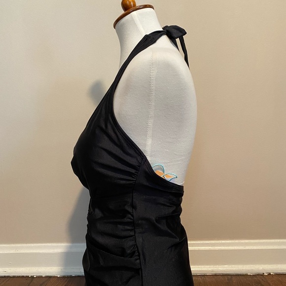 Target Black Halter Neck Cutout Swimsuit - Picture 3 of 6